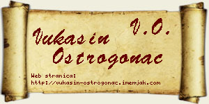 Vukašin Ostrogonac vizit kartica